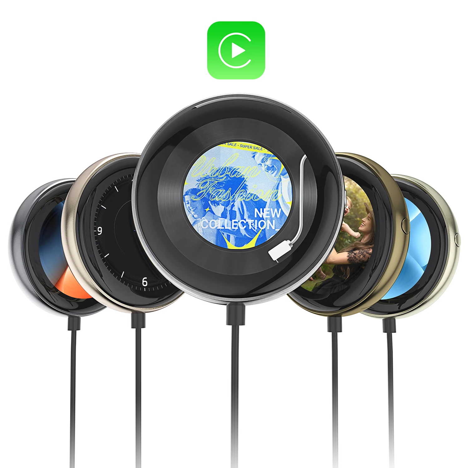 Ottocast Unique CarPlayClip NEW Wireless CarPlay Adapter Carplay with Multimedia screen display Album cover fast connection