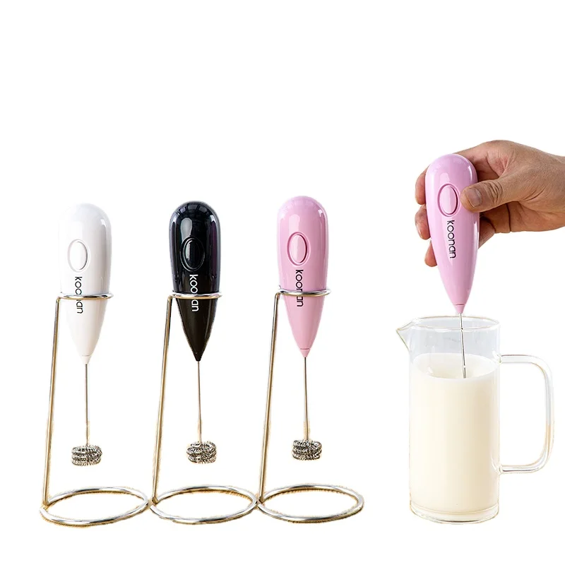 Battery Operated Electric Foam Maker Automatic Handheld Milk Matcha Frother Motor Milk Former for Coffee Latte Cappuccino