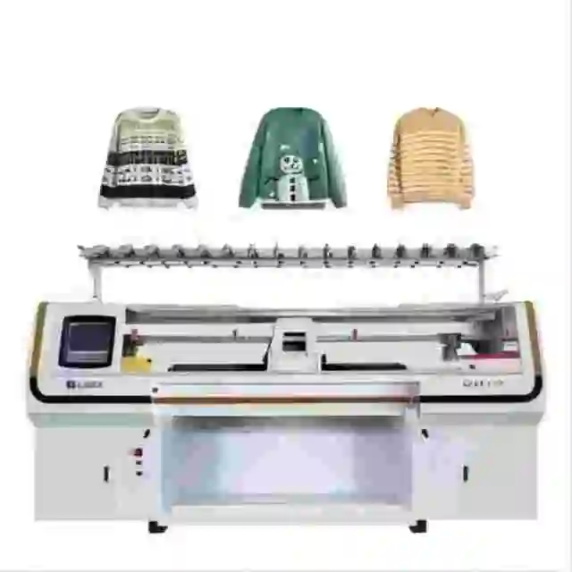 HUAYING Cheap Price Used Clothing Straight Simple Double System Computerized Auto Knitting Machine