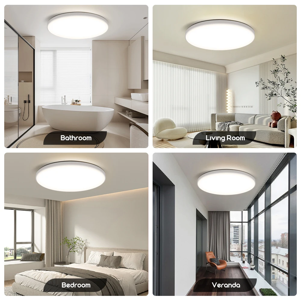 Dustproof And Waterproof Ultra-Thin Recessed Round Ceiling Lights/Modern Ceiling Light For Living Room Bedroom/Led Ceiling Light