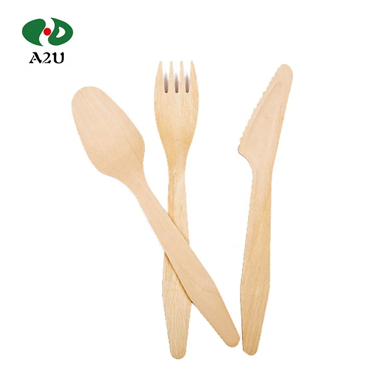 Wooden fork easy to carry, children use environmentally friendly cleaning colorful