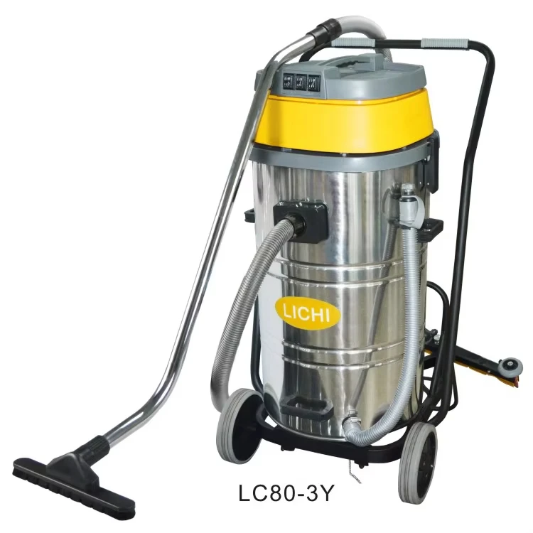 High power heavy duty stainless steel industrial wet dry vacuum cleaner for cleaning dust coarse dirt