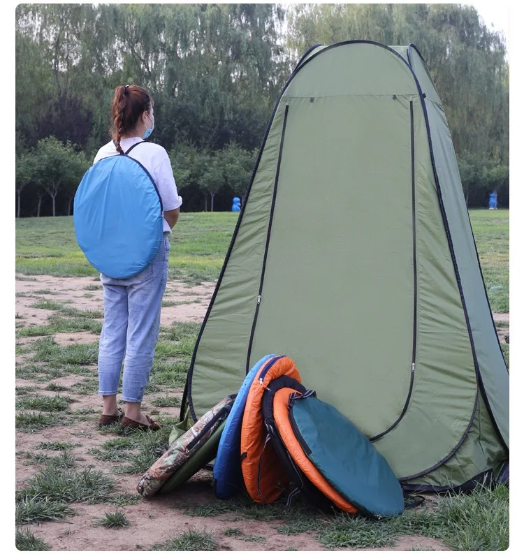 3 windows Rain Shelter for Camping & Beach portable toilet and shower tent, mobile tent toilet