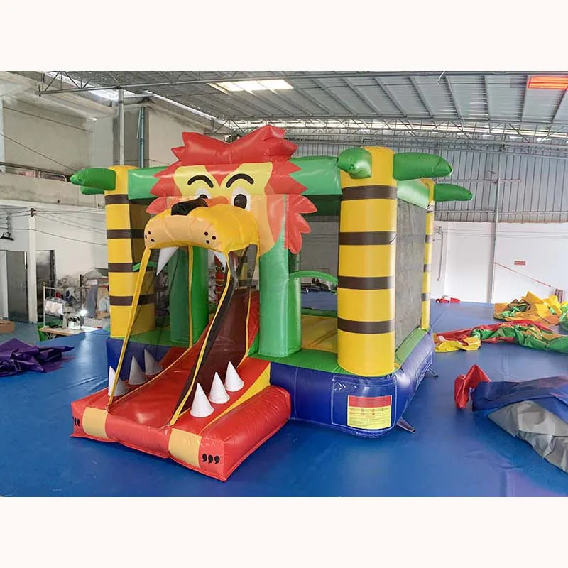 Tropical Rush Jungle Inflatable Bouncer Air Water Slide Jumping Bouncy Castle Moon Large Bounce House Combo With Pool