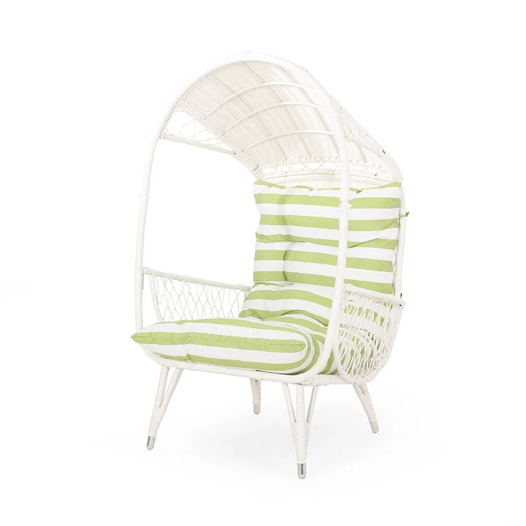 Modern Outdoor Wicker Standing Rattan Basket Chair with Cushion free shipping within the U.S. Patio Swing chair