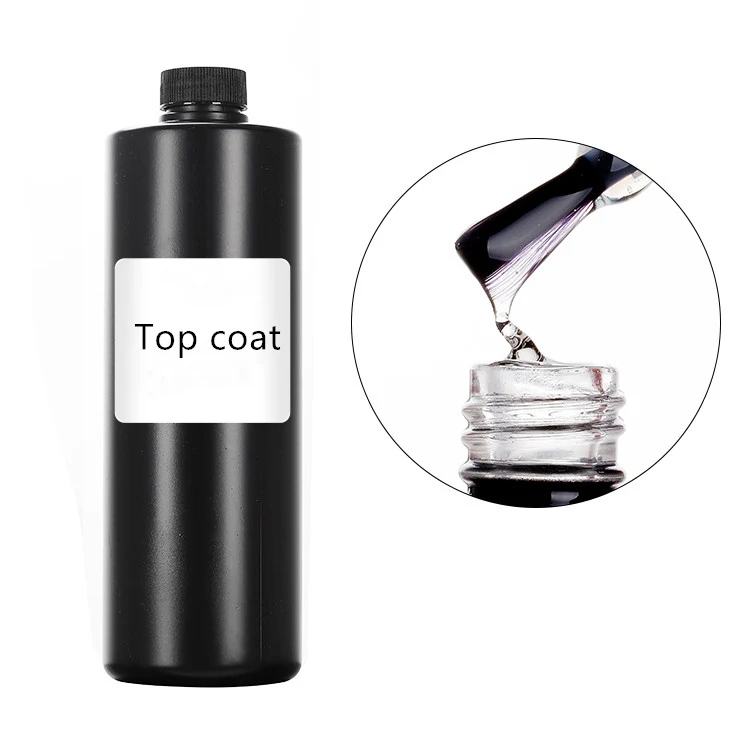 Free sample Hot Sales Professional Manufacture factory clear 1l extra gloss coat top gel uv