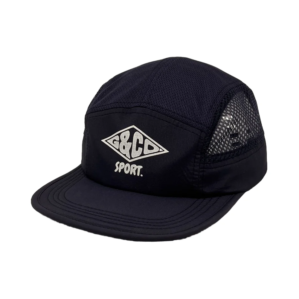 Custom Polyester Nylon 5 Panel Cap with 3m reflective printing logo Foldable Quick Dry Running Camp Hats 5 Panel For Men Women