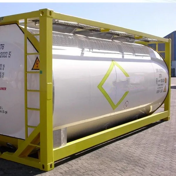 ISO tank container 20ft for transporting oxygen, nitrogen, argon, co2, lng on sea