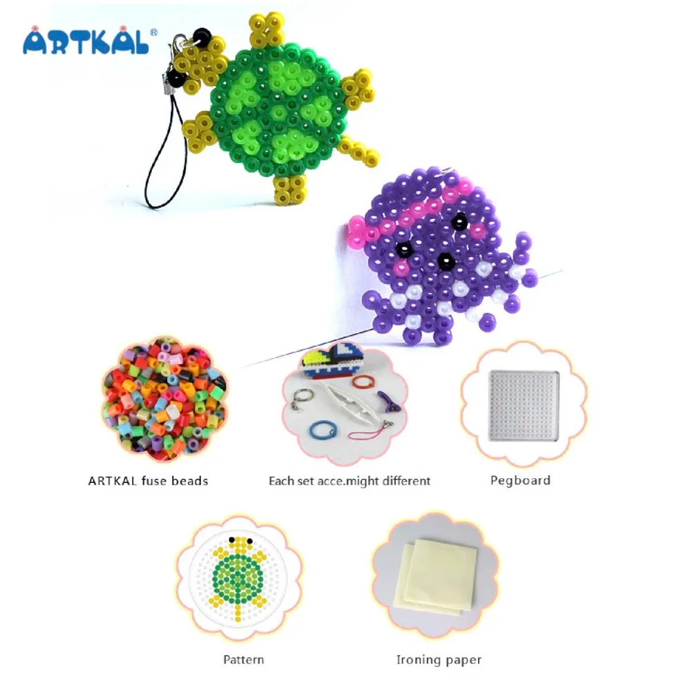 Artkal интеллектуальные Diy игрушечные лошадки фьюзинг Midi Perler бусины 5 мм с Peg доска