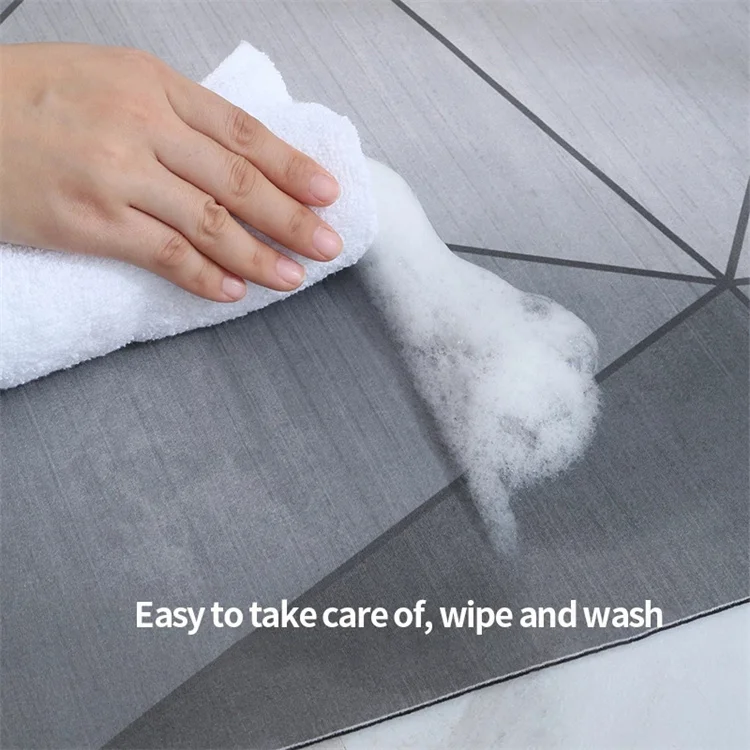 Custom Pattern Non-Slip Home Bathroom Mat Super Absorbent Geometric Diatom Mud Bath Mat
