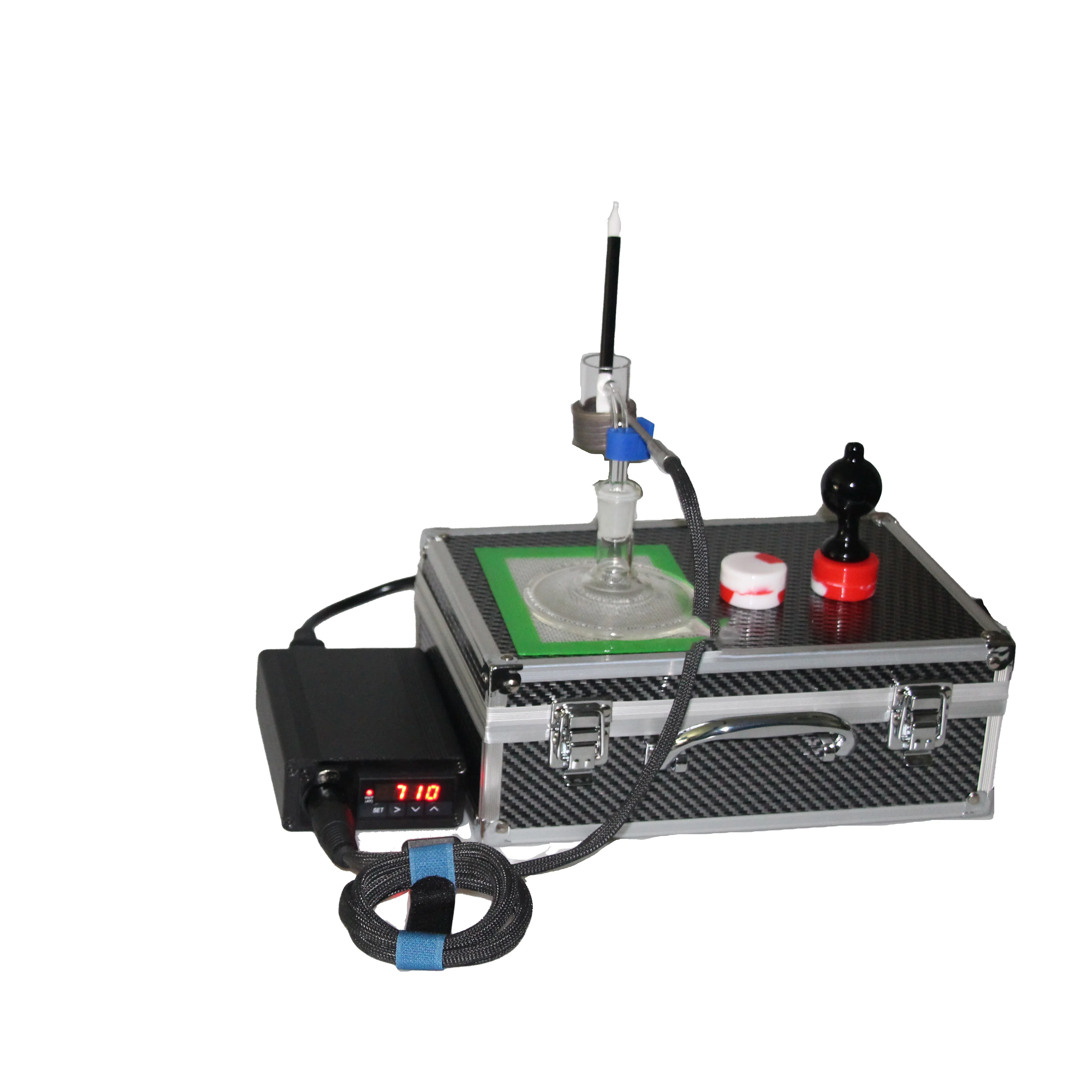 
2021 New Best DOMO kevlar coil heater for classical desktop wax shatter enail vaporizer PID controller 