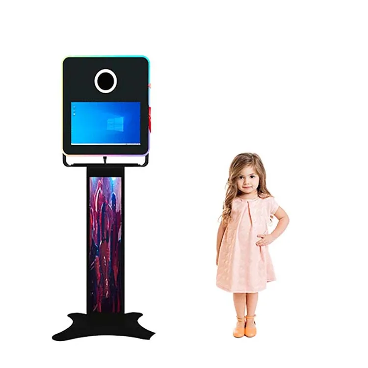 Portable 13.3 Mirror Photo Booth for Indoor and Outdoor Use with Free Props Accessories Intelligent Big Mirror Vending Machine