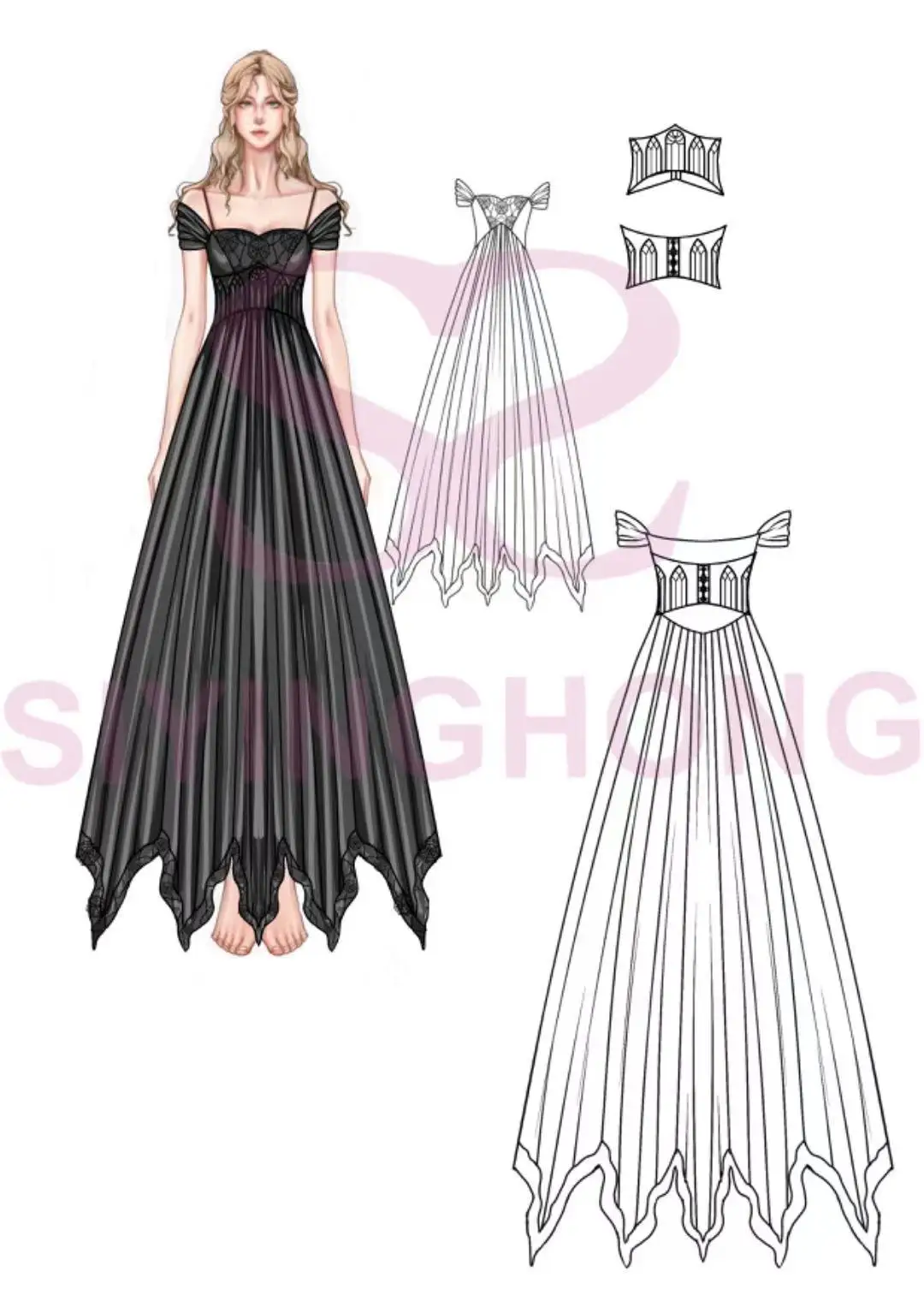 2024 Made In China Brand Logo Small Orders Custom Designer Premium Clothes Manufacturers Y2K Clothing Women Made Dress Custom