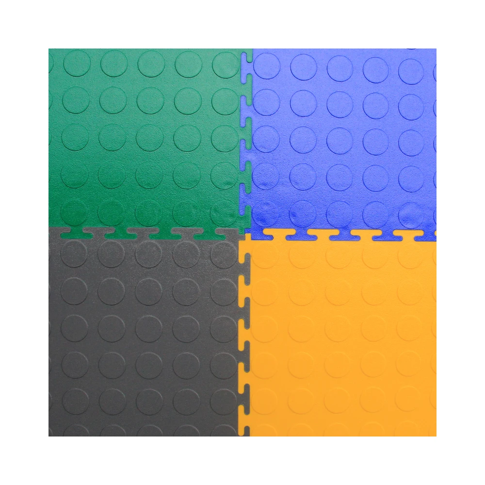 Portable Anti-slip Interlocking Vinyl Plastic PVC Indoor Car Garage Floor Tile Workshop Flooring