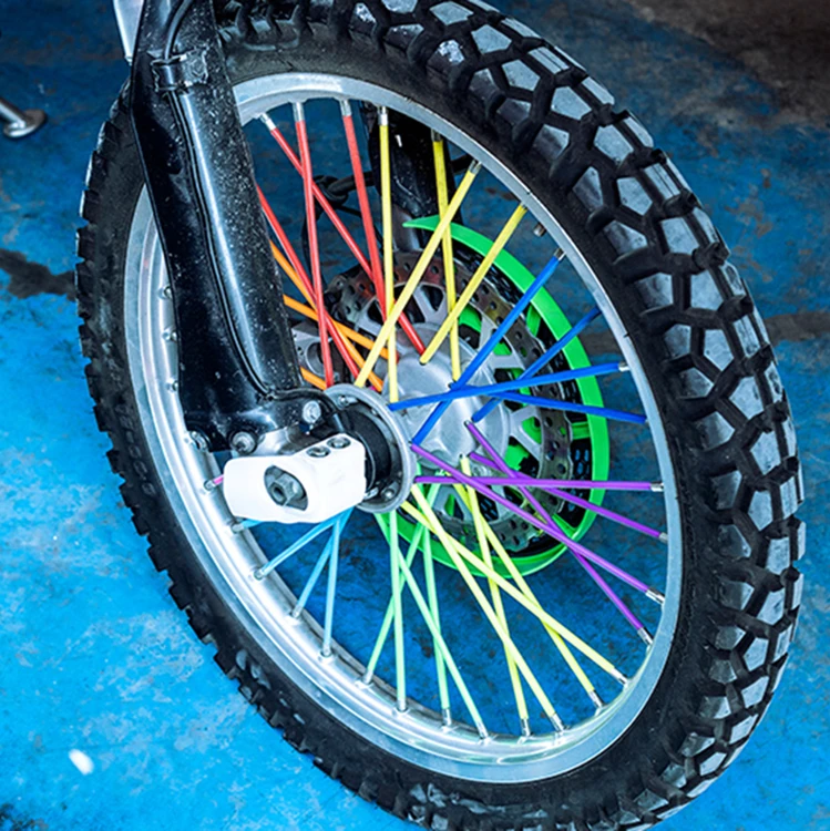 Quickly Delivery Wholesale Motocross Decorate Protector Accessories Spoke Sets Colorful Cool EP Material Short Spokes
