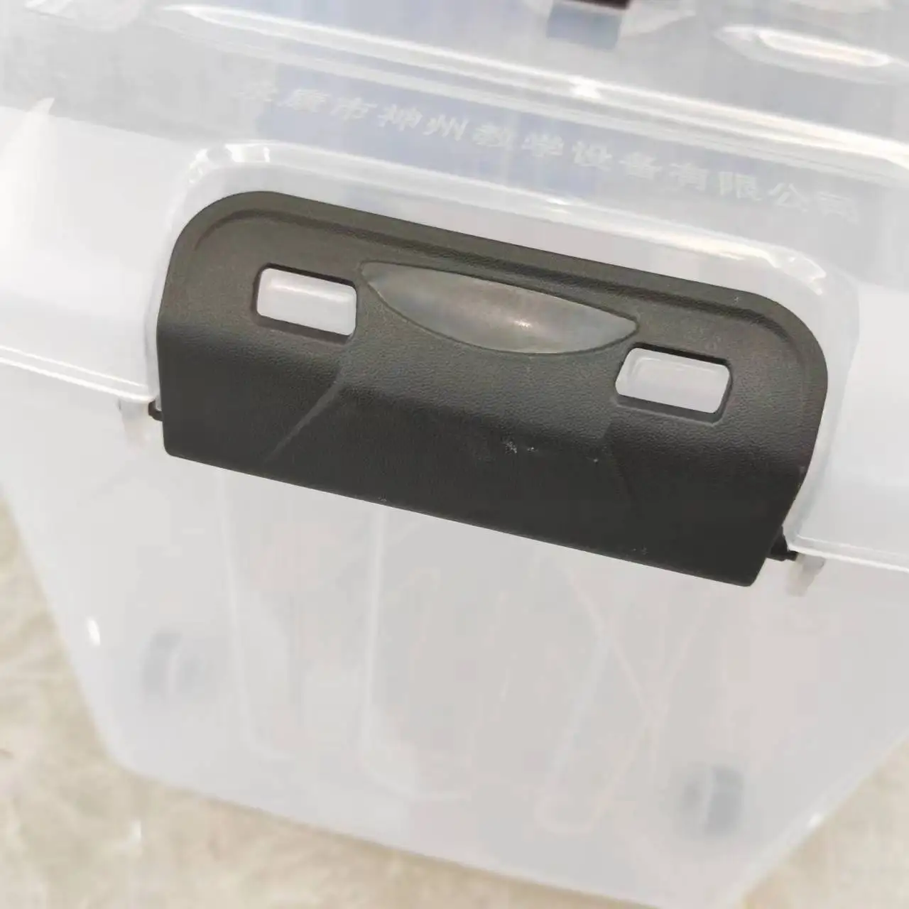 Cheap Plastic Storage Box With Handle Stackable Small Clear Multifunction Organizer Bins