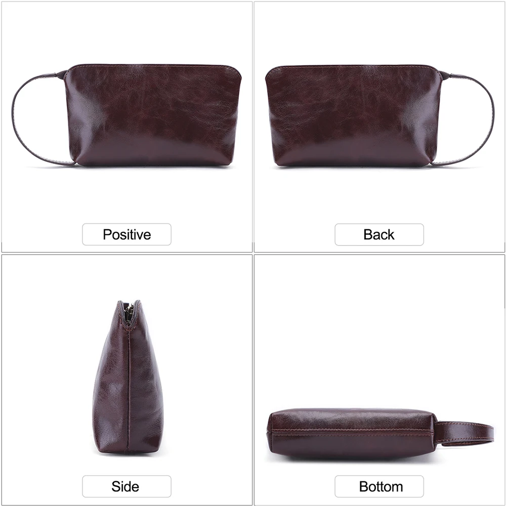 New Fashion Real Cowhide Leather Envelope Clutch Bag Ladies Handbags And Women Wristlet Purse