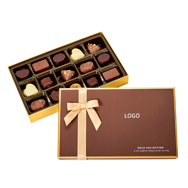 Wholesale Custom Logo Christmas Luxury Lid and Base Price Food Chocolate Packing Gift Box For Flowers And Chocolates