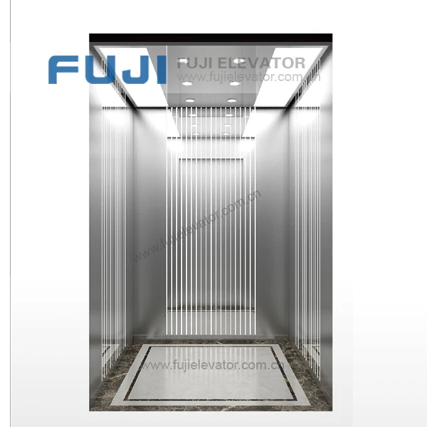 FuJi Brand Gold Cabin and GF Door Passenger Elevator Home Goods Lif