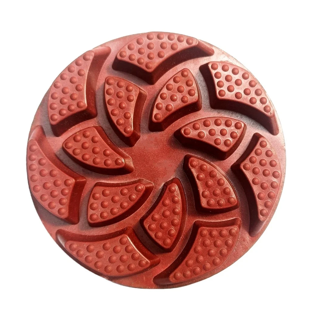 LITTLE ANT New High-quality Concrete Floor Red Spider Polishing Pad 4 Inch 100mm  Cement Epoxy Diamond Grinder Polisher