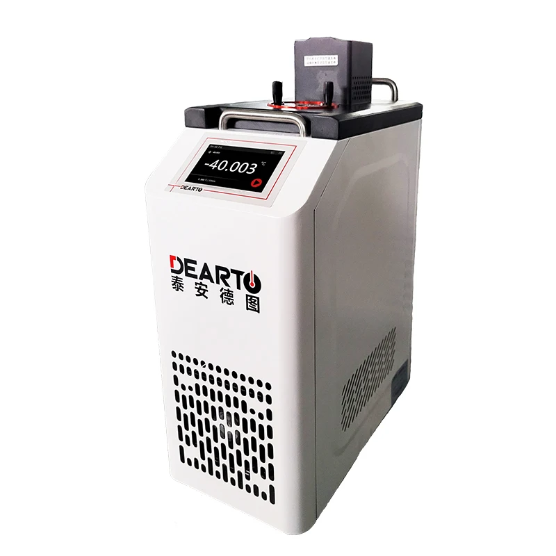 Portable intelligent cryostat with oil bath / wet well for thermal resistance Pt100,glass thermometer calibration price