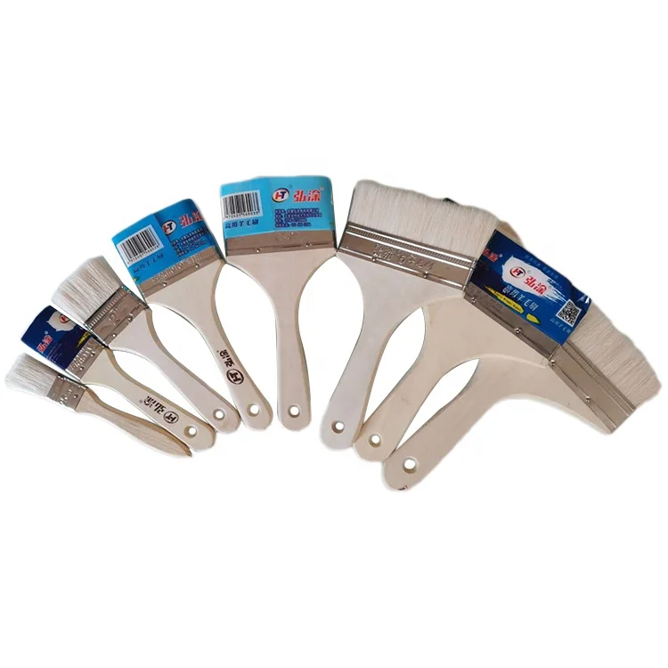 Home Painting Professional Painters 2 inch Angular Polyester Laser Engraved Wooden Handle Paint Brush