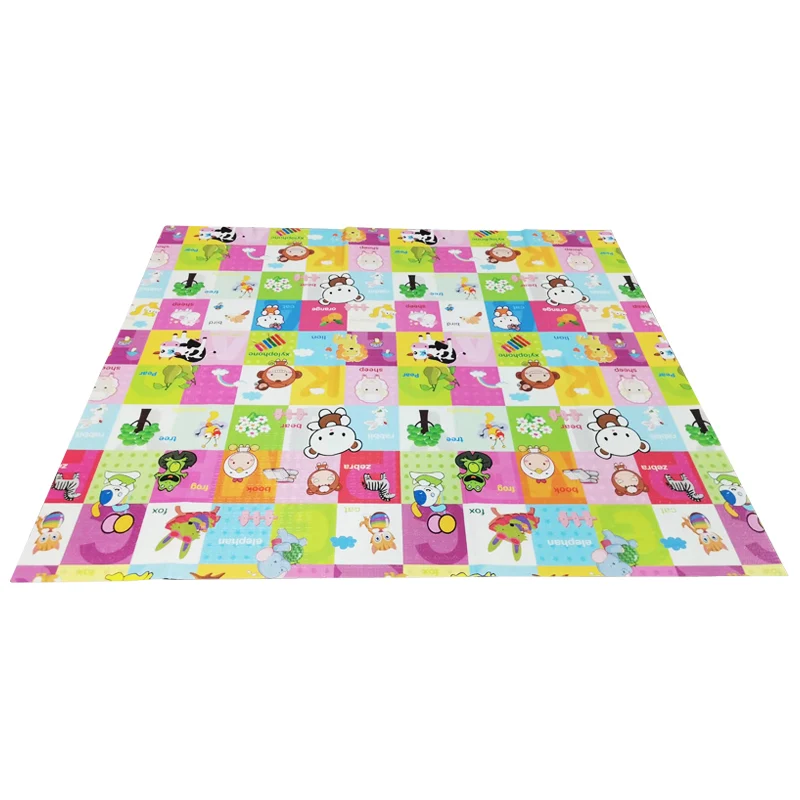 Children Double Sided Non-Toxic Educational Toy Large Cartoon Pattern baby play mat manufacturer