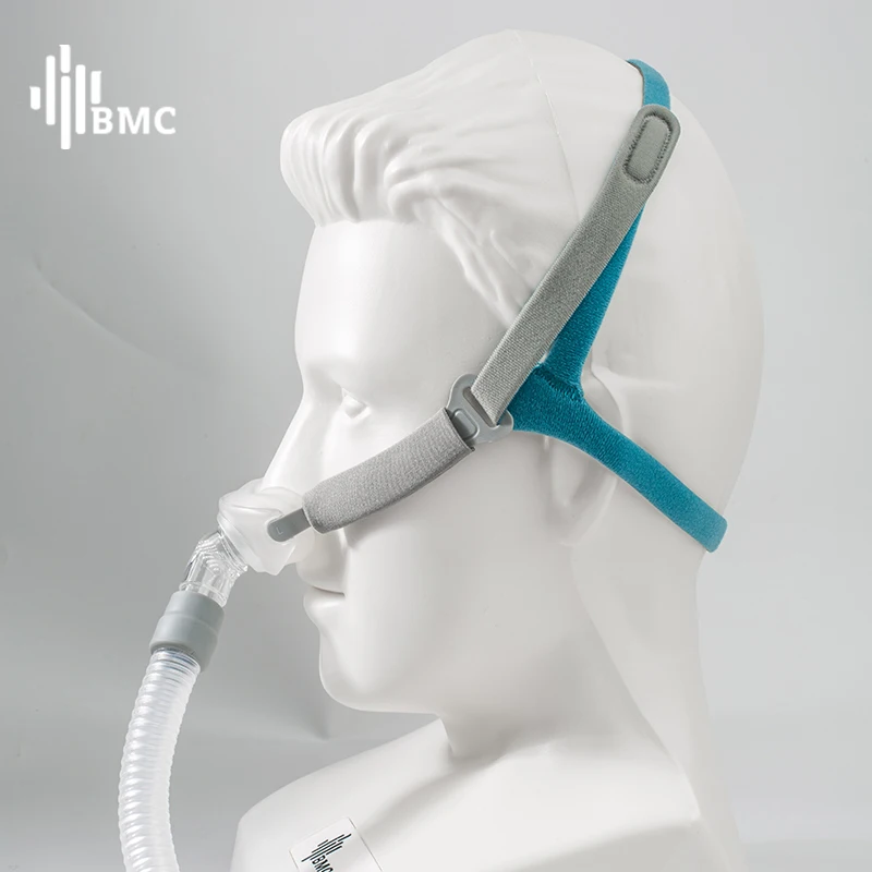 BMC 2021 New Design P2 Nasal Pillows Masks S M L Size Bipap Sleep Apnea Machine Ventilators Cpapmask Nasal Pillow CPAP Mask