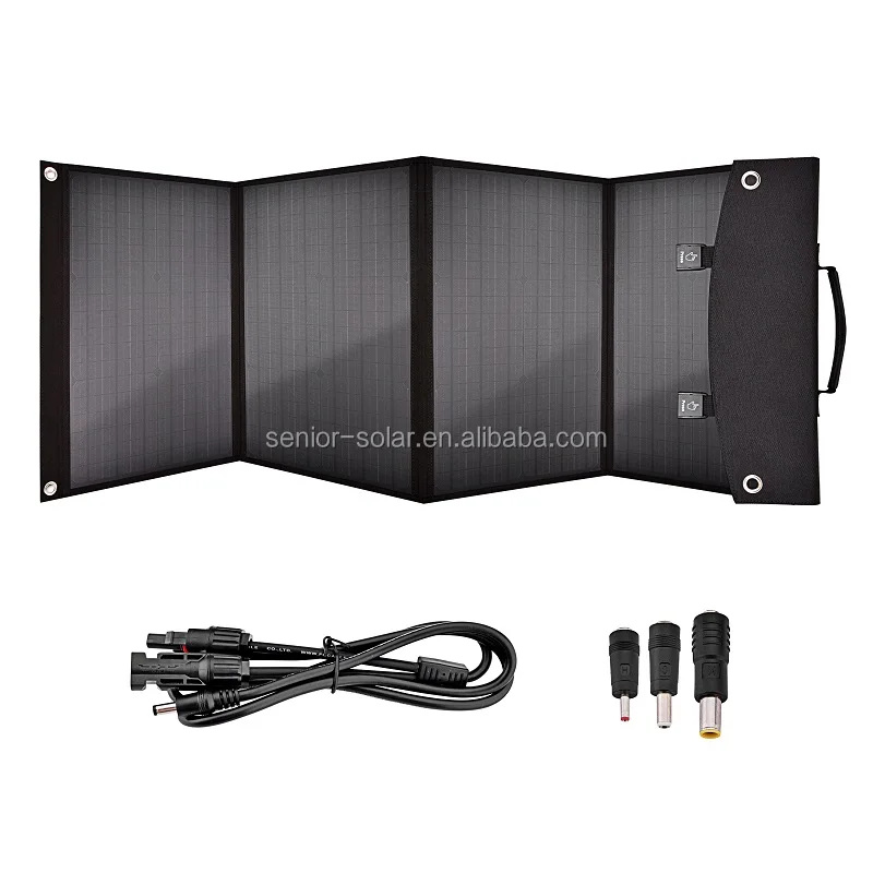  100W складное портативное зарядное устройство от солнечной энергии Комплект для портативный генератор мощности станции смартфонов ноутбук автомобиль