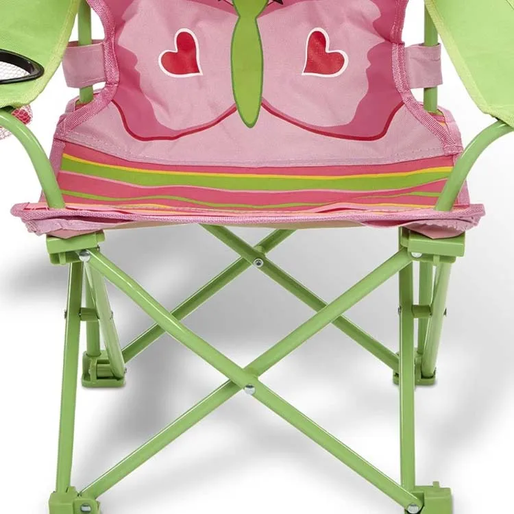 Cartoon Printed Backpacks Kids Beach Folding Fabric Kids Camping Chairs Support Custom Outdoor Carton Contemporary Fixed Size Cm