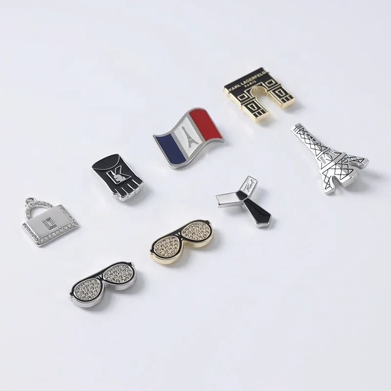 YHG Engraved Tag Plate Zinc Alloy Letter Custom Logo Rivet Leather Metal Label for Clothes Coat Handbags