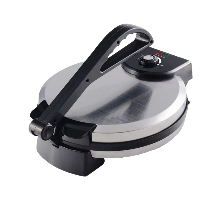 tortilla maker Automatic Nonstick Pancake Roti Maker India Style Tortilla Pie Maker With Plastic press handle