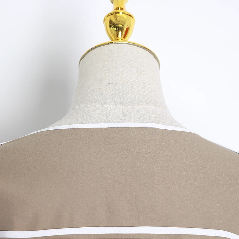 CHICEVER Лоскутные пальто для девочек с квадратным воротником рукавами-фонариками на шнуровке женские куртки 2020 модная одежда