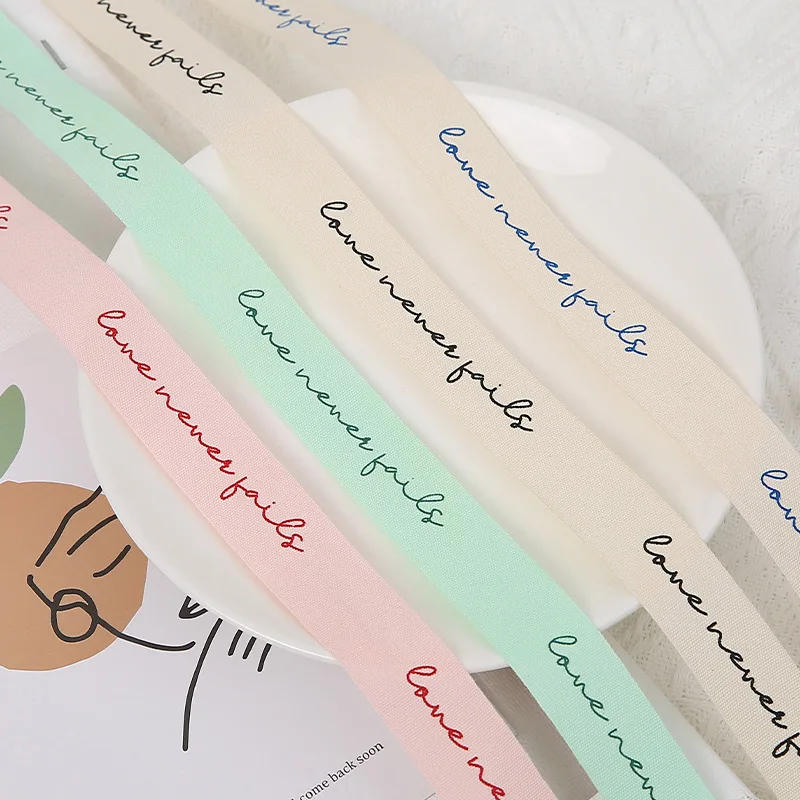 New English Cotton Yarn Webbing Hand DIY Bow Decorative Ribbon