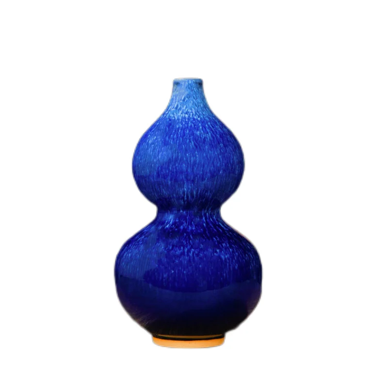 Ceramic Flower Vase Chinese Style Porcelain Vase with Handle Mini Floral Vase Flower Arrangement Holder Plant Pot