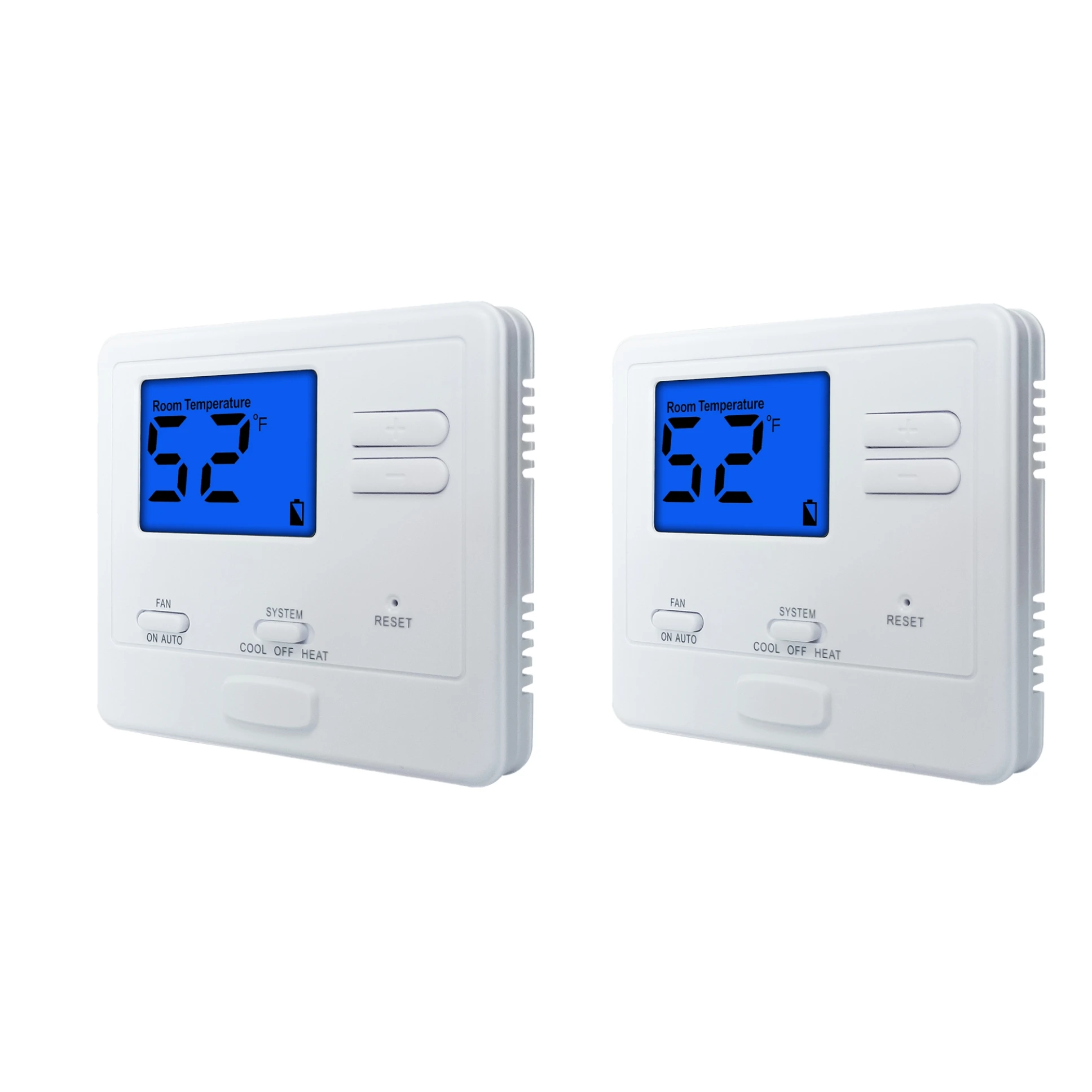 24V HVAC Digital Smart Air Conditioning Non -programmable Thermostat with Battery Supply