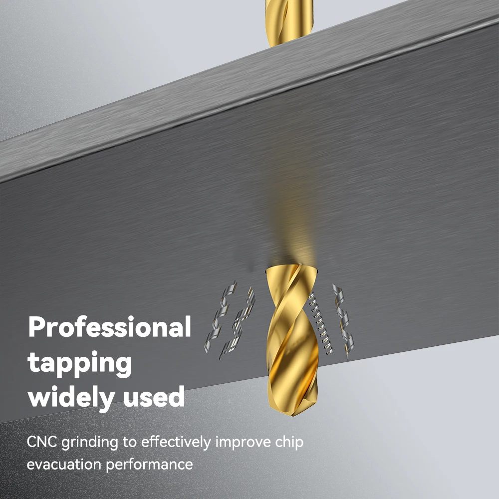 Metric Factory High Quality M2/M35 DIN338 ground twist drill bits