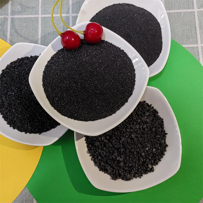 High Quality Black Emery Natural Sand Blast Fine Brown Fused Alumina for Outdoor Floor Blasting