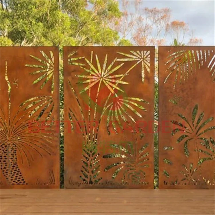 Corten стальной экран металлические экранные панели конфиденциальные стальные экраны и
