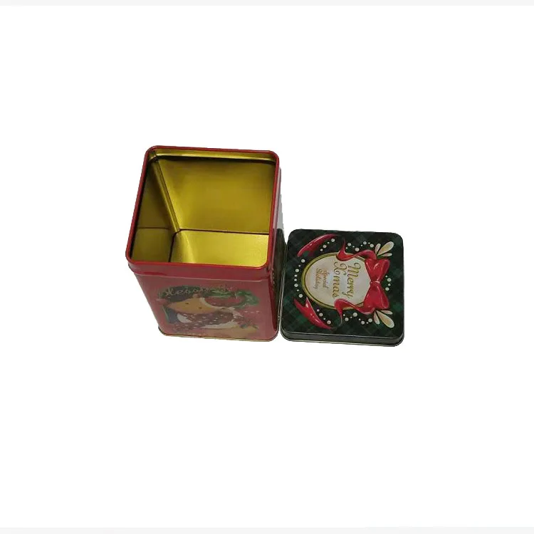 Oem Customized Wholesale Cheap Price Square Rectangular Tea Tin Gift Metal Box