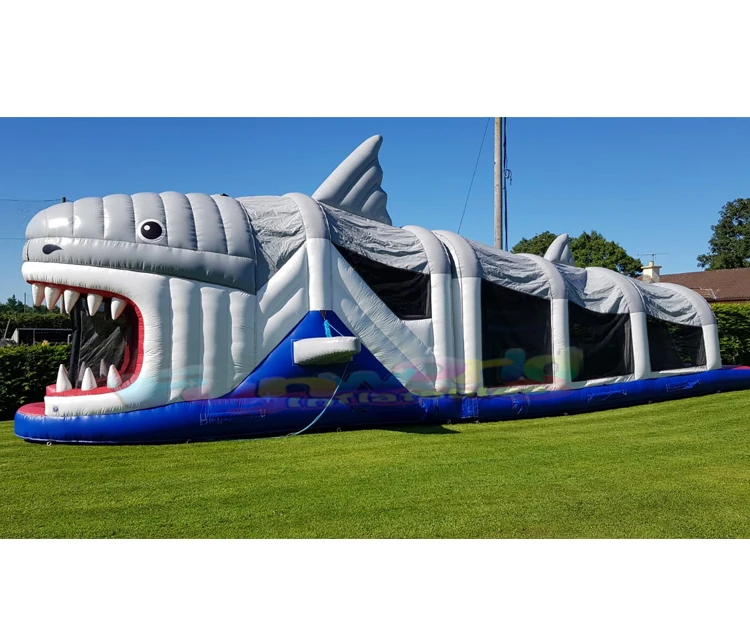 New design kid shark jumping castle chateau gonflable wholesale inflatable bouncer for sale inflatable obstacle course