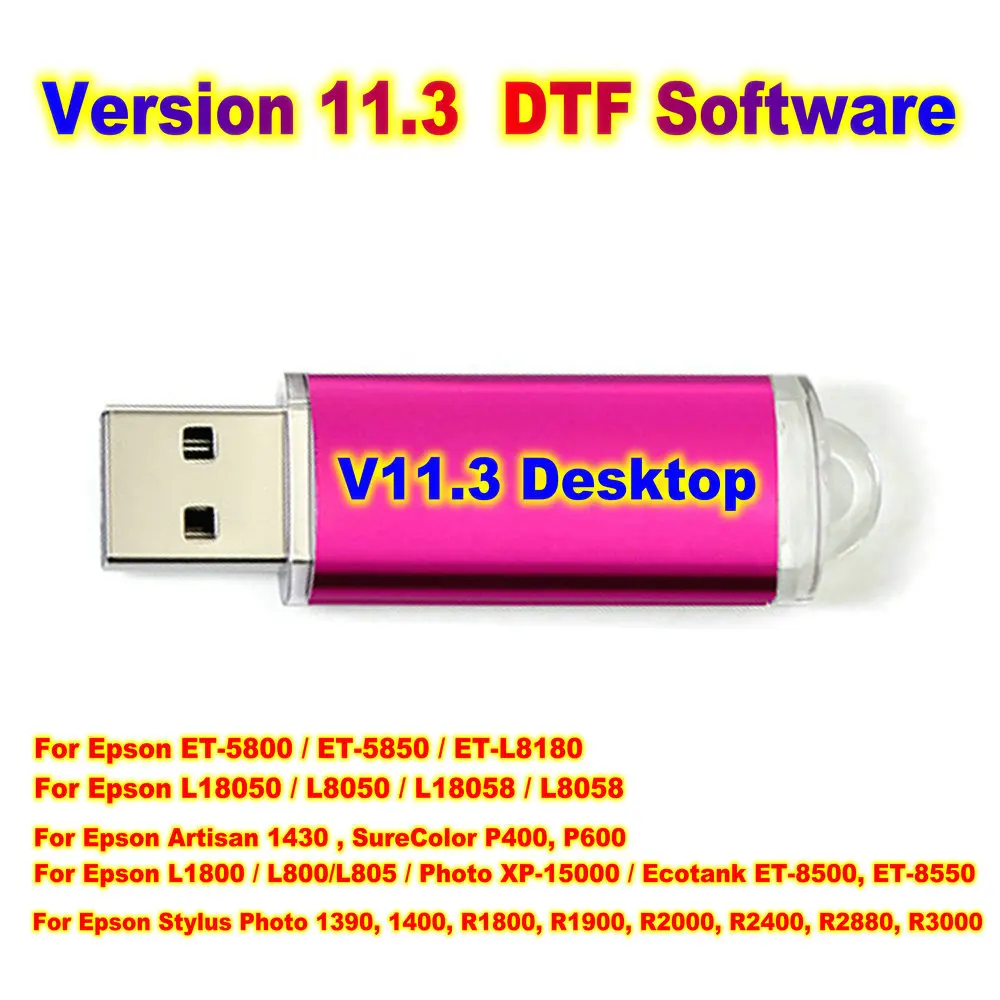 11.3 11.2 Rip L18050 Dtf Software L8050 L1800 Dtf Printing Usb Dongle Key Program For Epson L1800 ET8550 8550 Printer Dtf Code