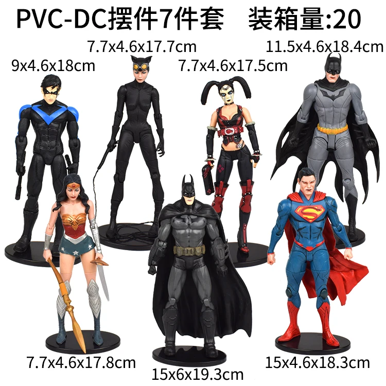 Топпер для торта, ПВХ игрушки, украшение для дома, DC hero Avenge Batmans, Супер чудо-женщина, Зеленый Фонарь, Harley, экшн-фигурки