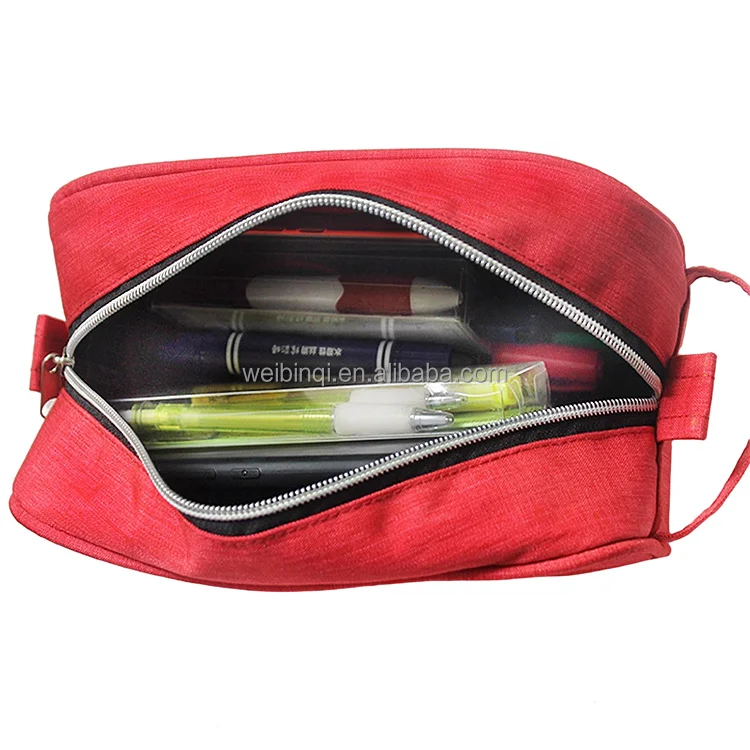 custom pencil bag wholesale   oxford stationary bag with zipper pencil bag for school
