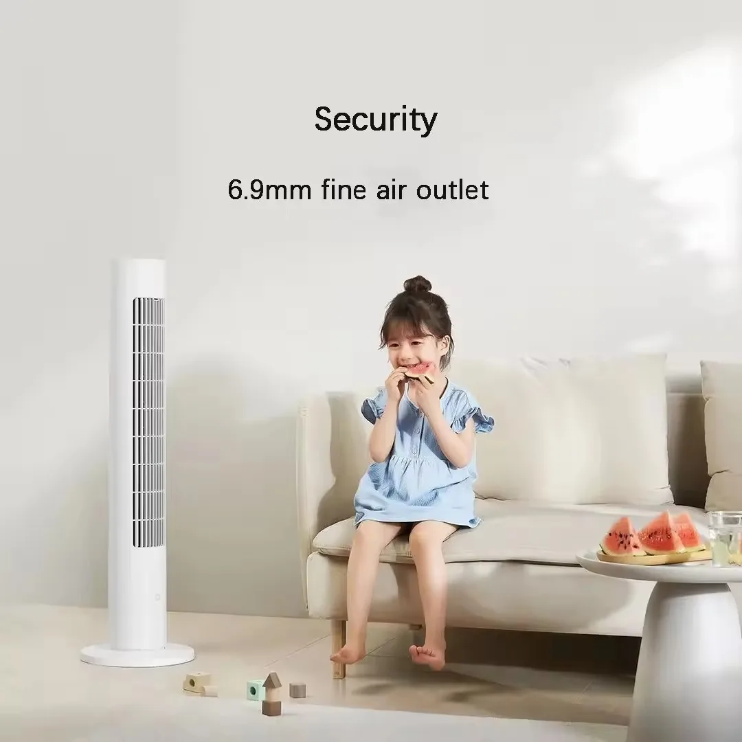 Mijia Smart DC Inverter Tower Fan 2 DIY Natural Wind Enveloping Soft Air Supply Child Safety Protection Xiaoai Voice Control