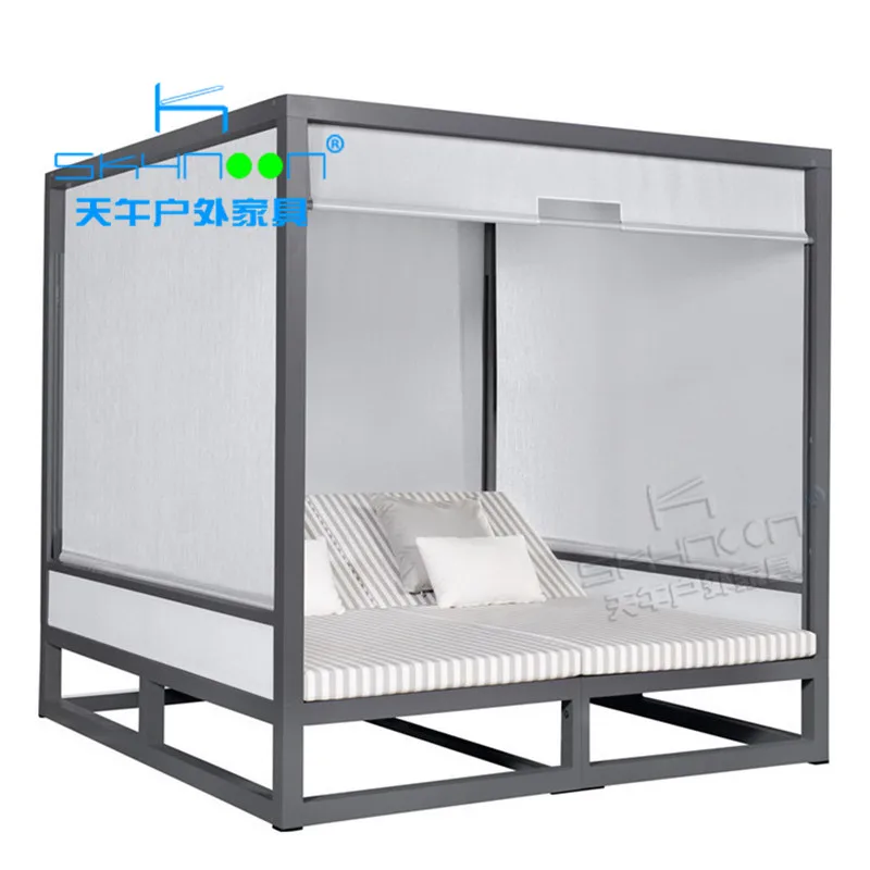 Горячая Распродажа sunbed с солнцезащитным козырьком гарантированного качества шезлонг Современный Патио гостиная заводская цена садовая уличная кушетка