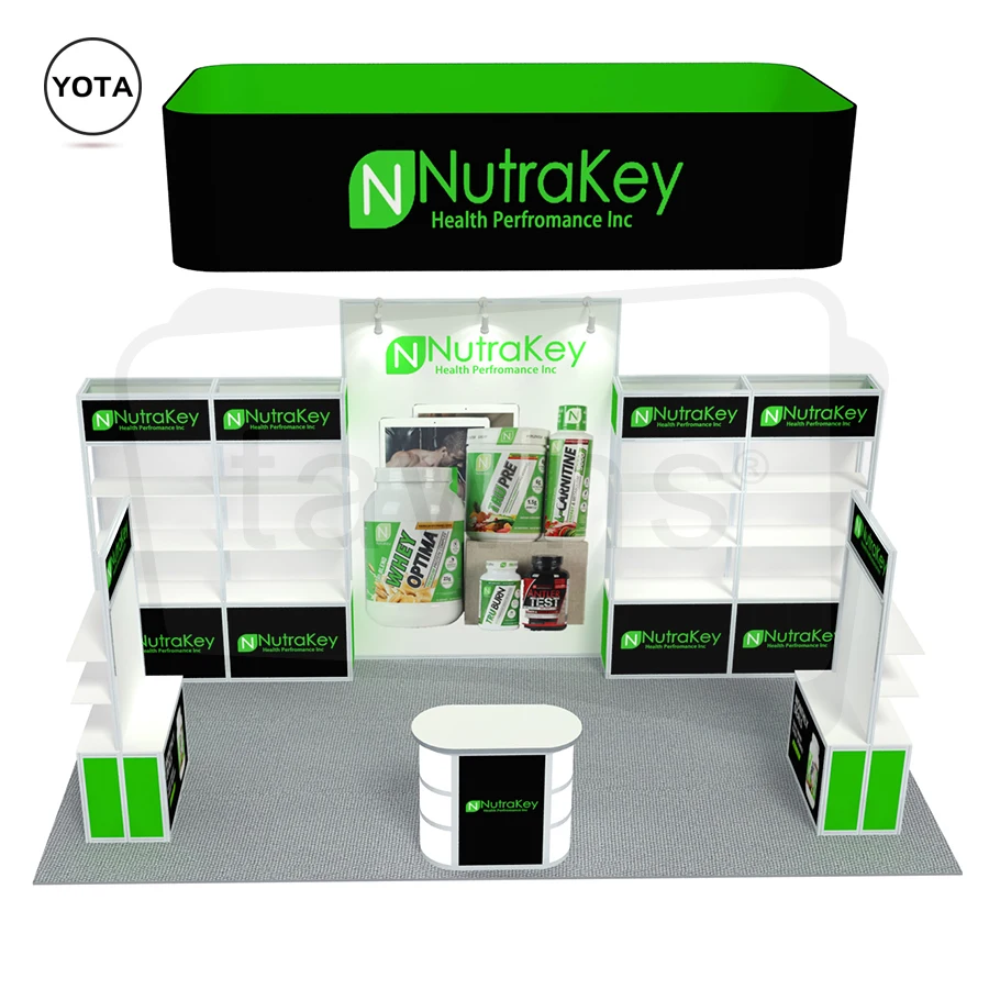 Tawns New Design Custom Printing Enclosed Light Slow Small Photobooth Machine Tension Fabric Trade Show Display 360 Photo Booth