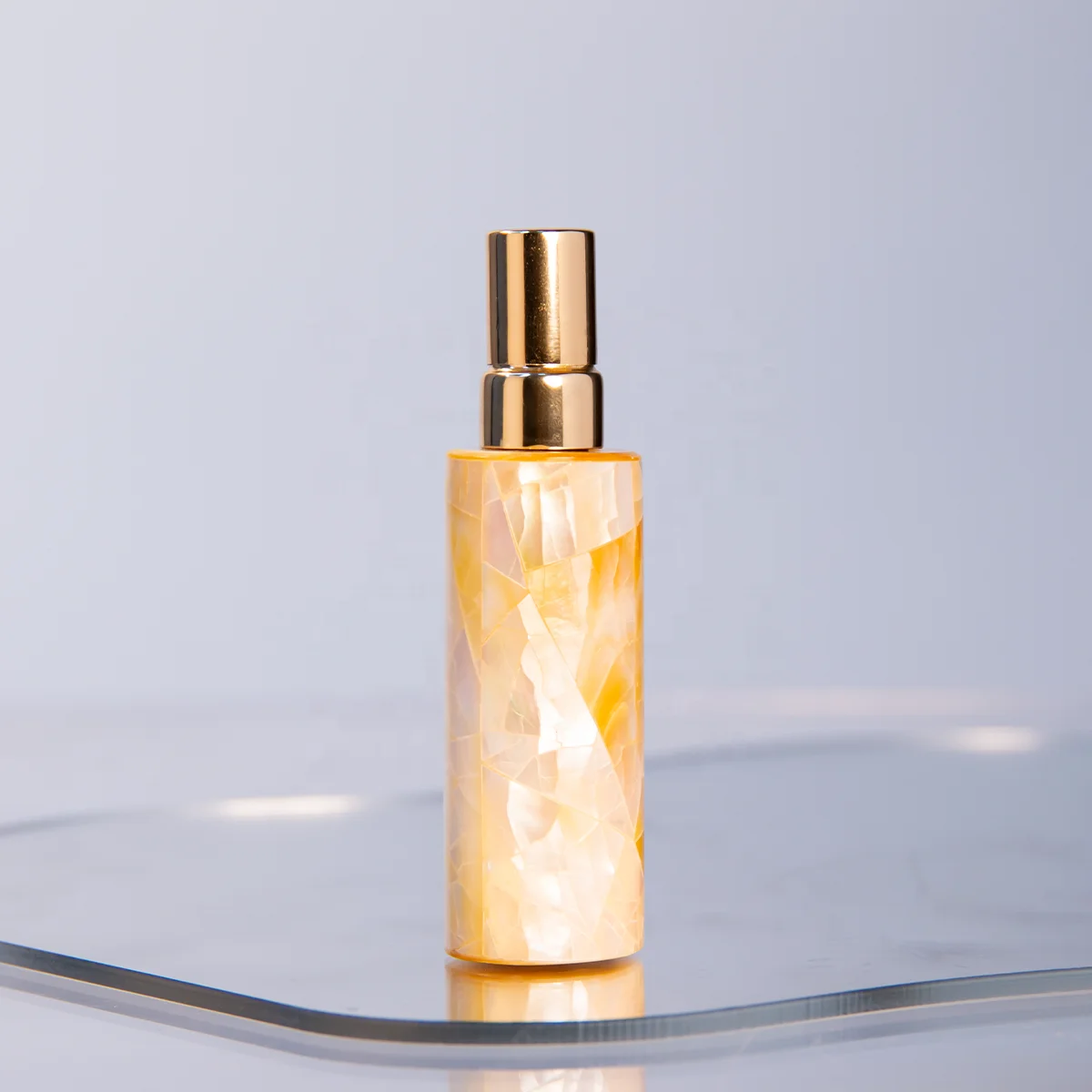 New Design Women Luxury Perfume 8 ml Empty Rose Quartz Crystal Bottle 5ml Refillable Mini Sprayer Flacon Perfume Bottle