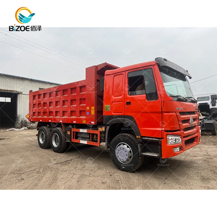 Right hand drive low price good condition 371 hp 6x4 used sinotruk howo dump truck for sale
