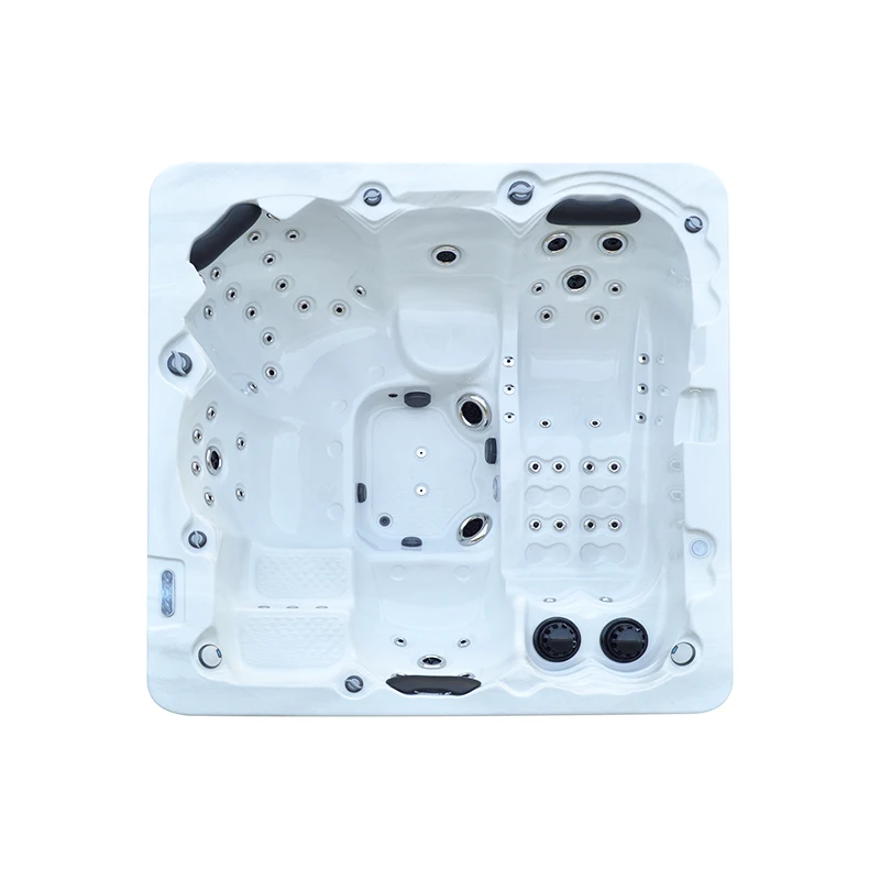 Outdoor 5 person Freestanding Massage Hot Tub Spa With LED Light